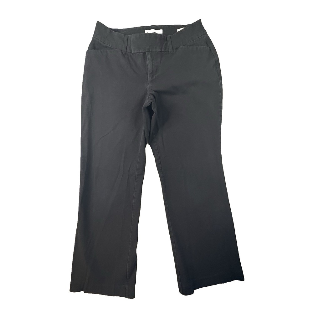 Eddie Bauer Womens 4S (29x27.75) Black Blakely Fit Stretch Career Pants SEE DESC